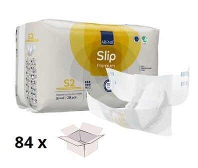 ABENA SLIP PREMIUM S2 - 1800ML - GEEL - KARTON