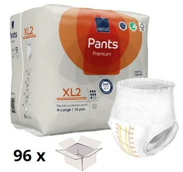 ABENA PANTS XL2 - 1900ML - ORANJE - KARTON