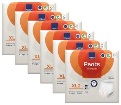 ABENA PANTS XL2 - 1900ML - ORANJE - KARTON