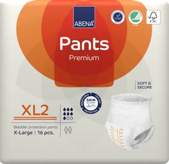 ABENA PANTS XL2 - 1900ML - ORANJE