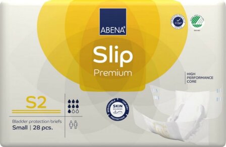 ABENA SLIP PREMIUM XS2 - 1400ML - GEEL - KARTON