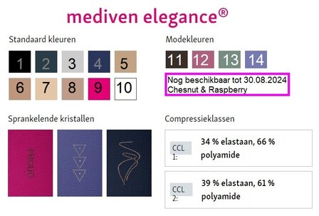 MEDIVEN ELEGANCE AD KNIEKOUS met SWAROVSKI 