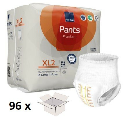 ABENA PANTS XL2 - 1900ML - ORANJE - KARTON