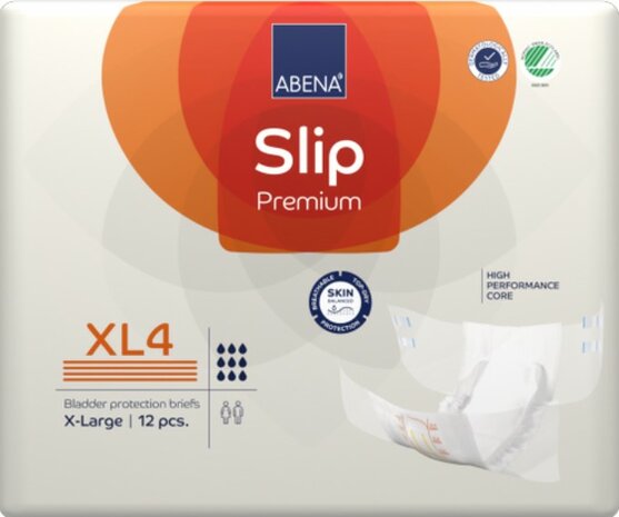 ABENA SLIP PREMIUM XL4 - 400ML - ORANJE - KARTON